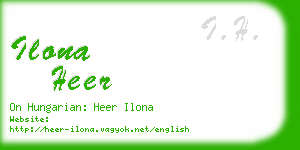 ilona heer business card